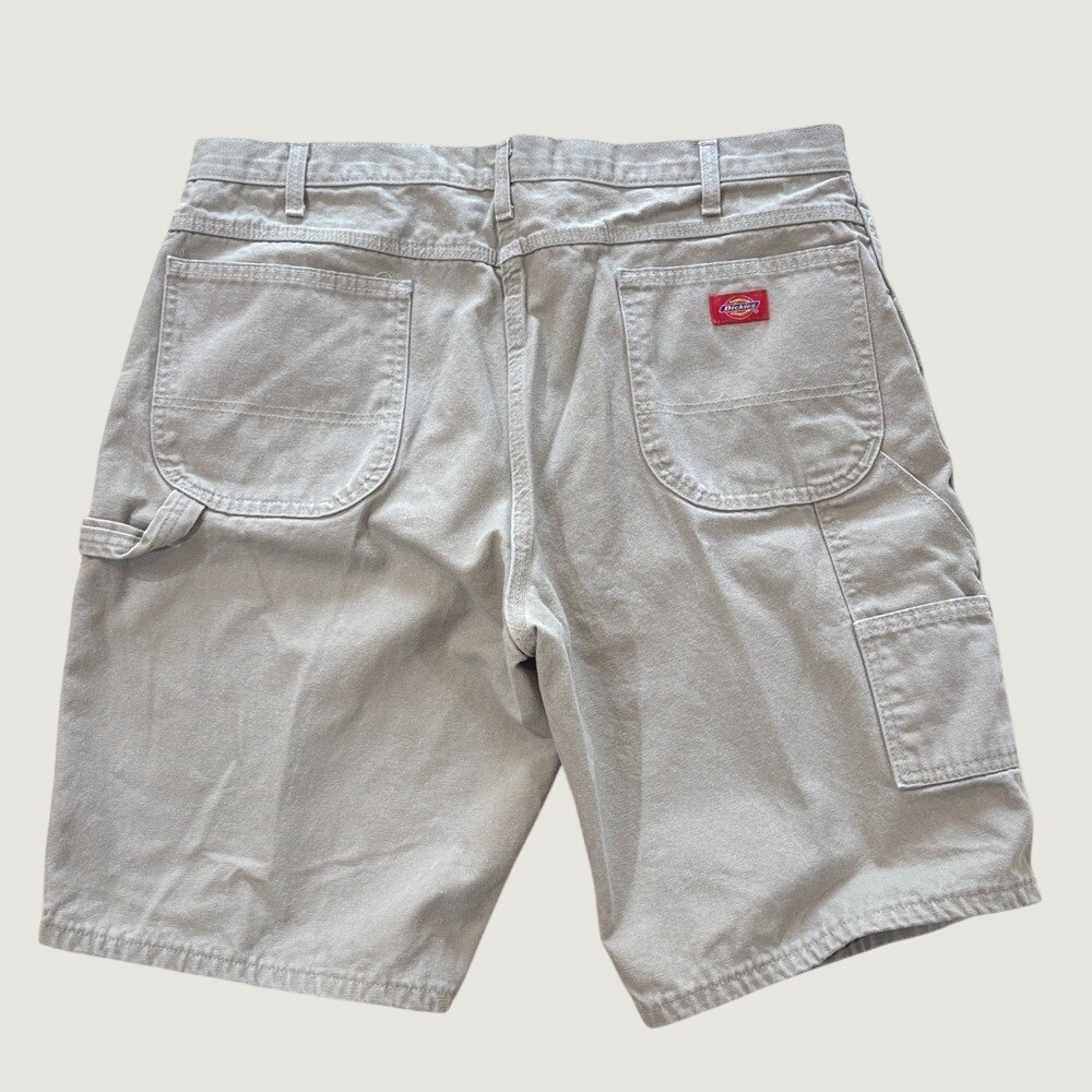 VTG Y2K Dickies Men's Carpenter Khaki Work Shorts Size 40 Workwear